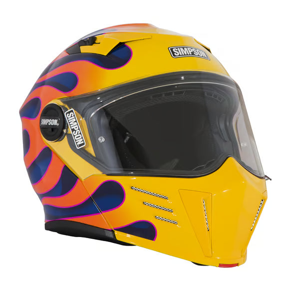 Simpson Motorcycle Mod Bandit Helmet - Wildfire Yellow
