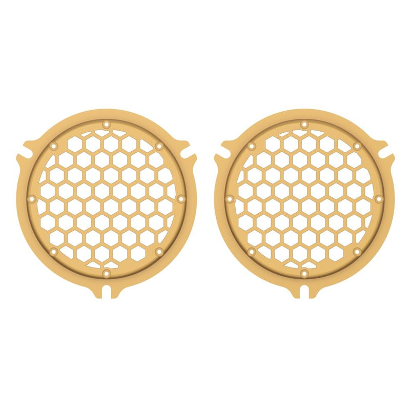 Advanblack HEX Speaker Grills Color Matched For 2014+ Electric Glide / Street Glide Inner Fairing
