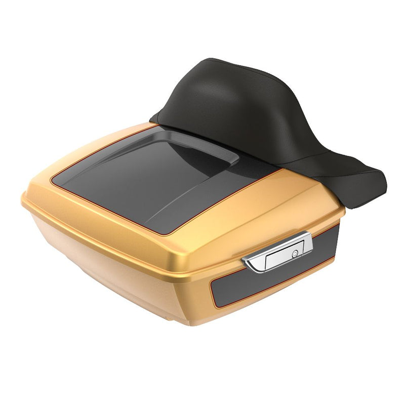 Advanblack Custom Two Tone King Rear Tour Trunk Pack For '97-'26 Harley Touring