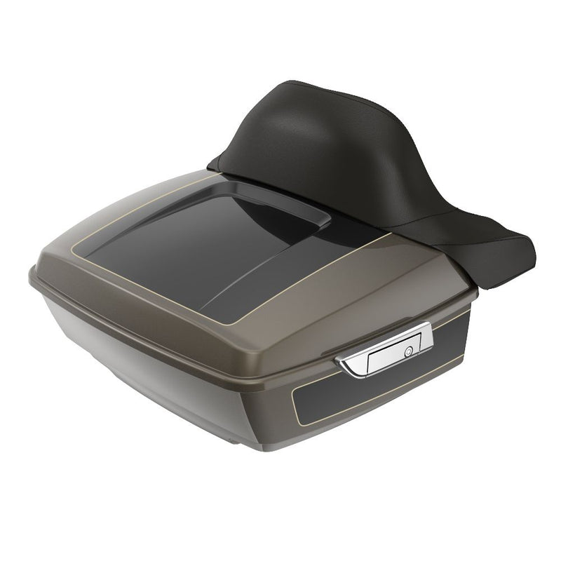 Advanblack Custom Two Tone King Rear Tour Trunk Pack For '97-'26 Harley Touring