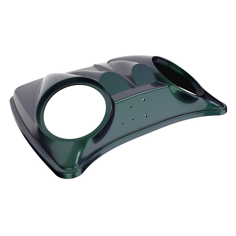 Advanblack Dual 8'' Speaker Lids for Advanblack / OEM Harley Rushmore Razor, Chopped & King Rear Tour Trunk Pack
