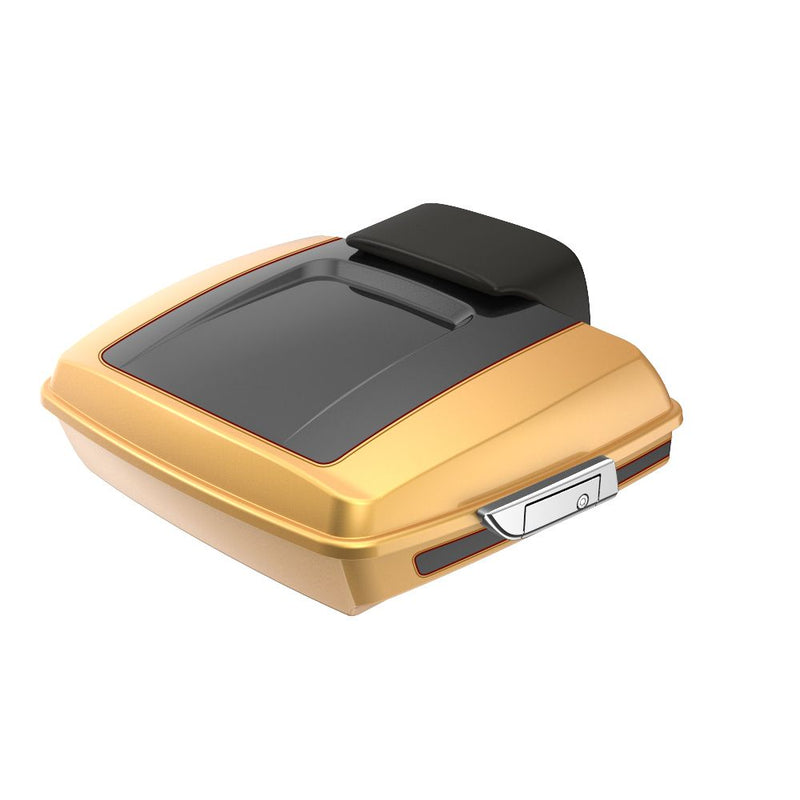 Advanblack Custom Two Tone Razor Rear Tour Trunk Pack For '97-'26 Harley Touring