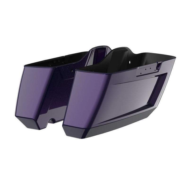 Advanblack Color Matched Holeshot 1.0 Chopped Saddlebags Bottoms for '14-'23 Harley Touring