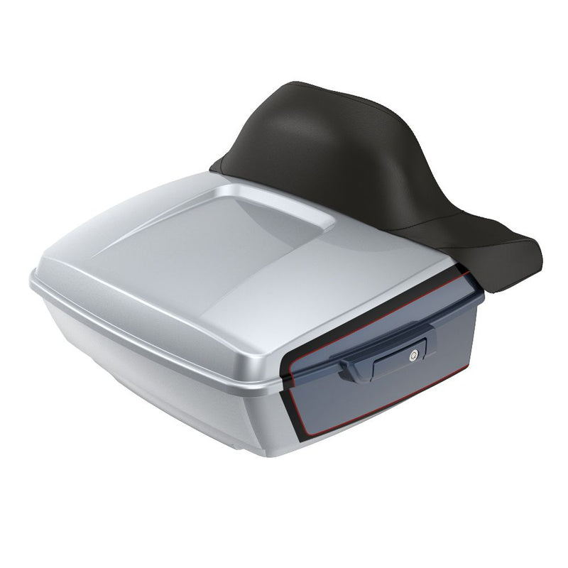 Advanblack King Rear Tour Trunk Pack For  '97-'26 Harley Touring / Softail