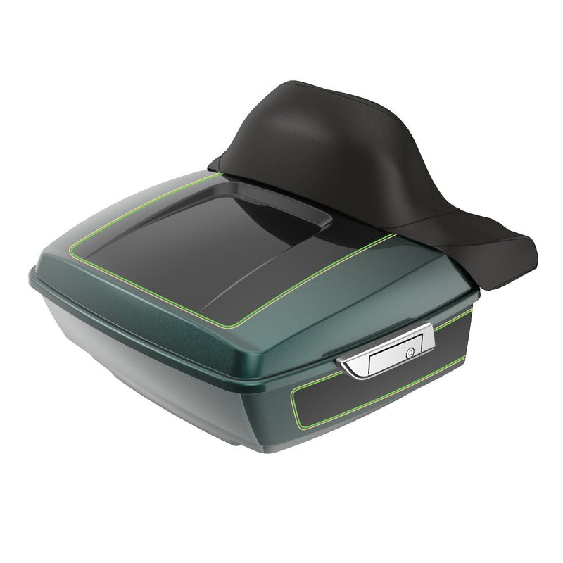 Advanblack Custom Two Tone King Rear Tour Trunk Pack For '97-'26 Harley Touring