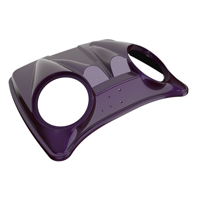 Advanblack Dual 8'' Speaker Lids for Advanblack / OEM Harley Rushmore Razor, Chopped & King Rear Tour Trunk Pack