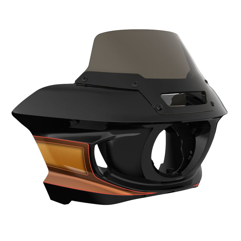 Advanblack Color-Matched ST Style Front fairings For Harley Road King, Low Rider/ S, Street Bob, Slim,Fat Bob & Dyna
