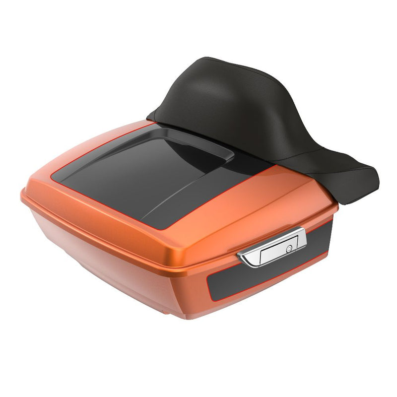 Advanblack Custom Two Tone King Rear Tour Trunk Pack For '97-'26 Harley Touring