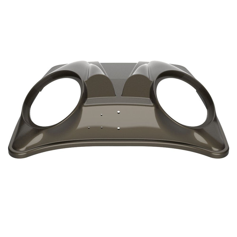 Advanblack Dual 8'' Speaker Lids for Advanblack / OEM Harley Rushmore Razor, Chopped & King Rear Tour Trunk Pack