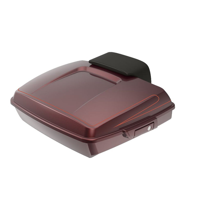 Advanblack Custom Two Tone Razor Rear Tour Trunk Pack For '97-'26 Harley Touring