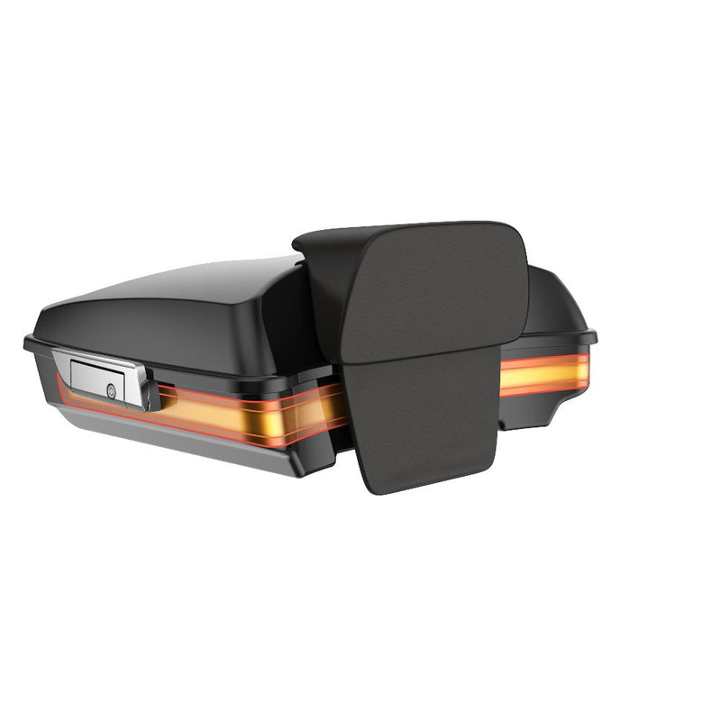 Advanblack Razor Rear Tour Trunk Pack For  '97-'26 Harley Touring / Softail