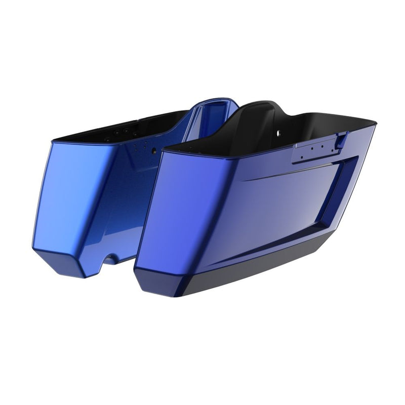 Advanblack Color Matched Holeshot 1.0 Chopped Saddlebags Bottoms for '14-'23 Harley Touring