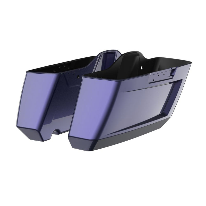 Advanblack Color Matched Holeshot 1.0 Chopped Saddlebags Bottoms for '14-'23 Harley Touring