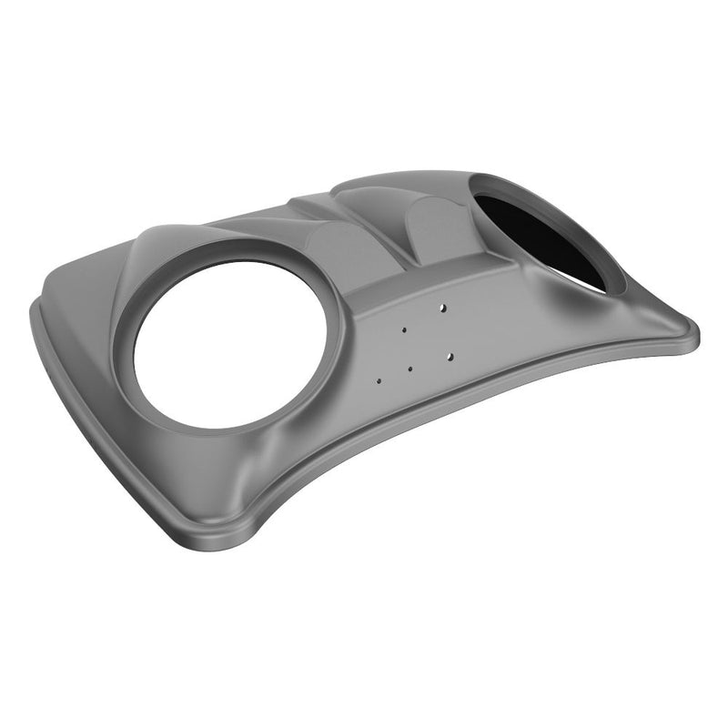 Advanblack Dual 8'' Speaker Lids for Advanblack / OEM Harley Rushmore Razor, Chopped & King Rear Tour Trunk Pack