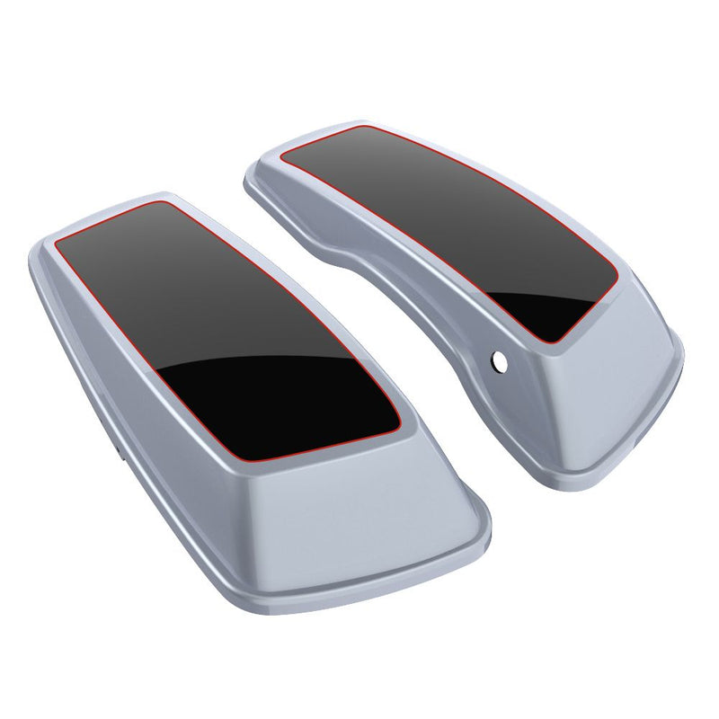 Advanblack Custom Two Tone Standard Normal Saddlebag Lids for 2014-2023 Harley Davidson Touring