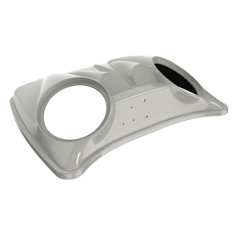 Advanblack Dual 8'' Speaker Lids for Advanblack / OEM Harley Rushmore Razor, Chopped & King Rear Tour Trunk Pack