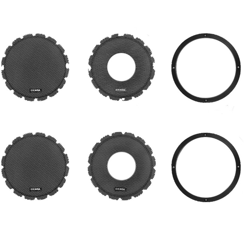 CICADA AUDIO - CBG65L - 6.5-inch Lip Style Machined Billet Grill - BLACK - PR