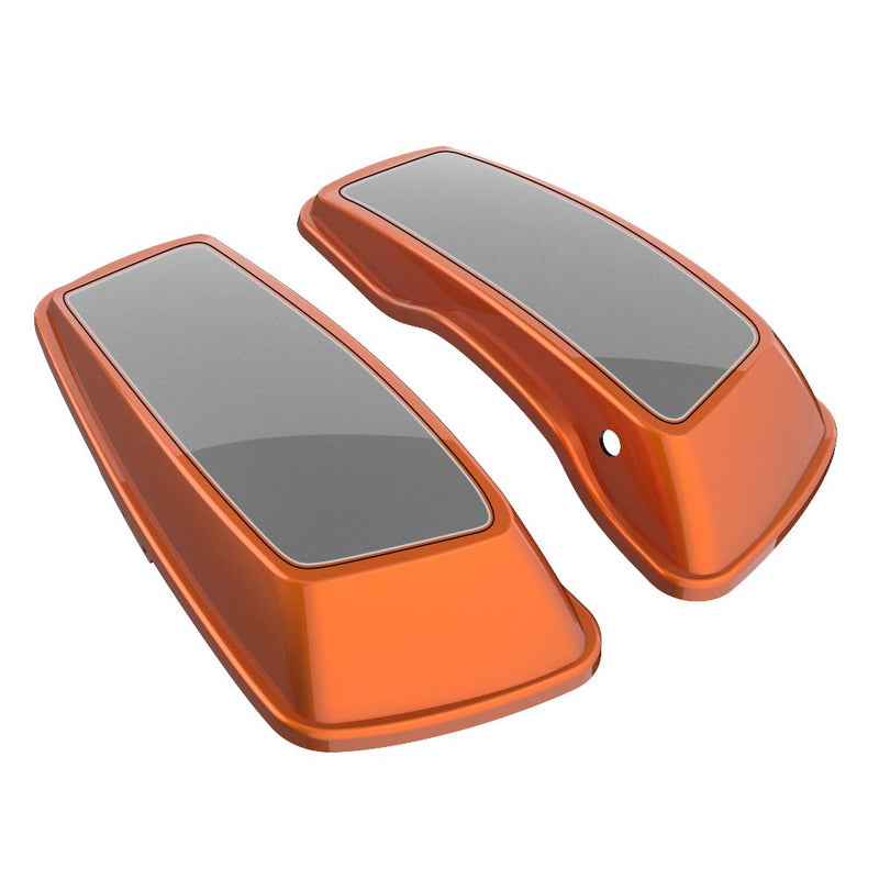 Advanblack Custom Two Tone Standard Normal Saddlebag Lids for 2014-2023 Harley Davidson Touring