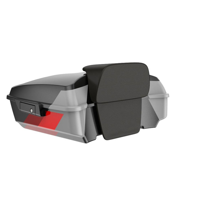 Advanblack Chopped Rear Tour Trunk Pack For  '97-'26 Harley Touring / Softail