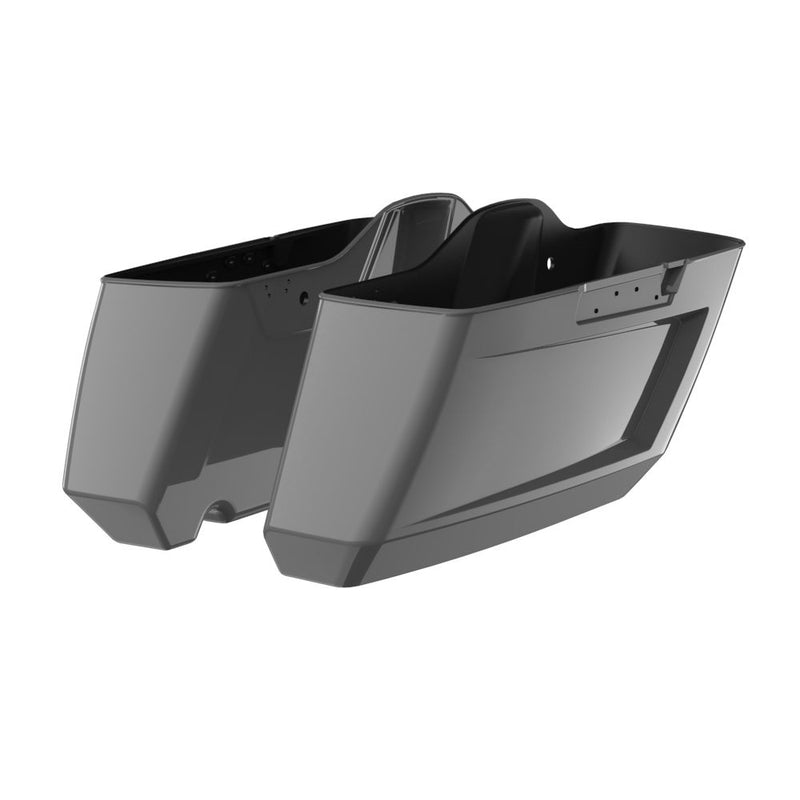 Advanblack Color Matched Holeshot 1.0 Chopped Saddlebags Bottoms for '14-'23 Harley Touring