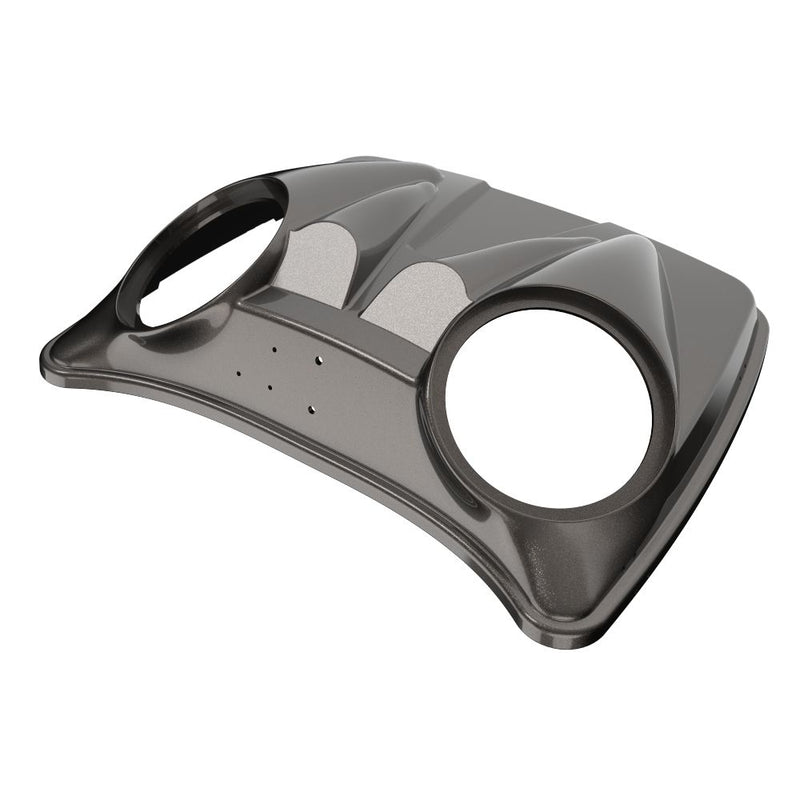 Advanblack Dual 8'' Speaker Lids for Advanblack / OEM Harley Rushmore Razor, Chopped & King Rear Tour Trunk Pack