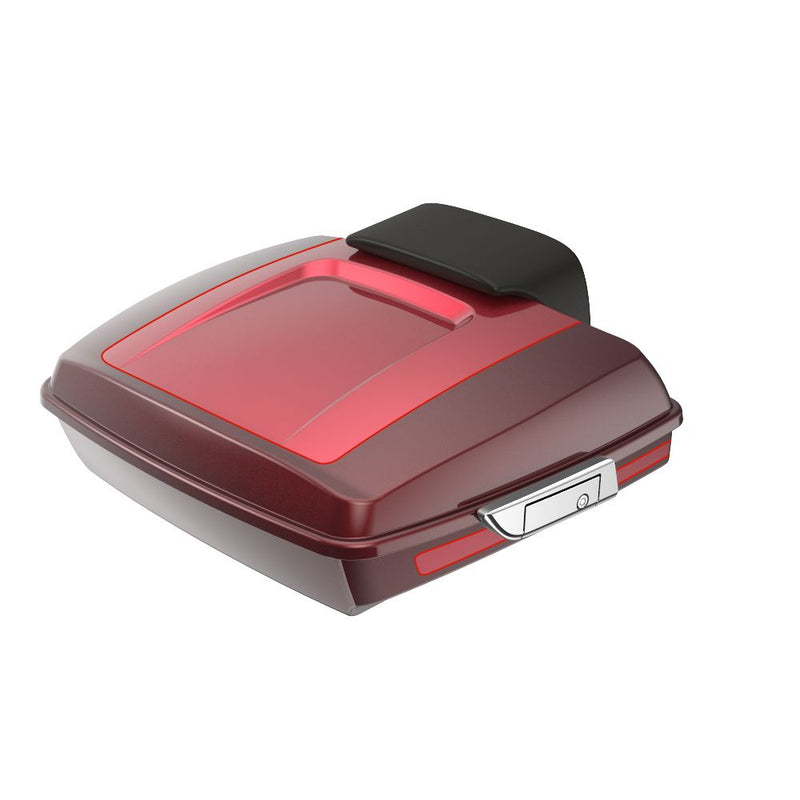 Advanblack Custom Two Tone Razor Rear Tour Trunk Pack For '97-'26 Harley Touring