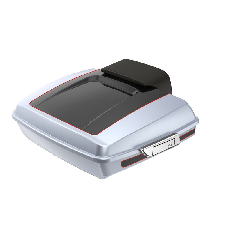 Advanblack Custom Two Tone Razor Rear Tour Trunk Pack For '97-'26 Harley Touring