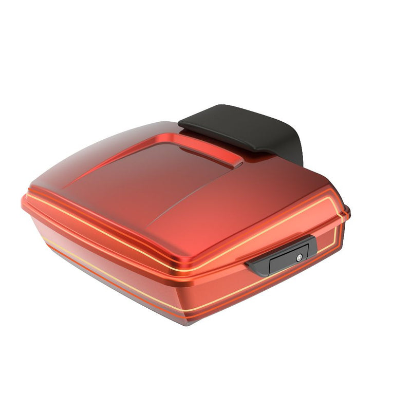 Advanblack Chopped Rear Tour Trunk Pack For  '97-'26 Harley Touring / Softail