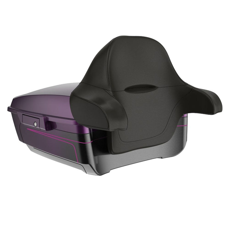 Advanblack King Rear Tour Trunk Pack For  '97-'26 Harley Touring / Softail