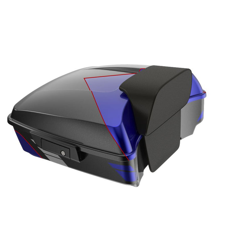 Advanblack Chopped Rear Tour Trunk Pack For  '97-'26 Harley Touring / Softail