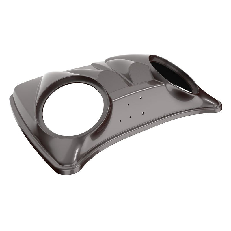Advanblack Dual 8'' Speaker Lids for Advanblack / OEM Harley Rushmore Razor, Chopped & King Rear Tour Trunk Pack