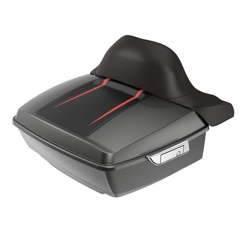 Advanblack King Rear Tour Trunk Pack For  '97-'26 Harley Touring / Softail