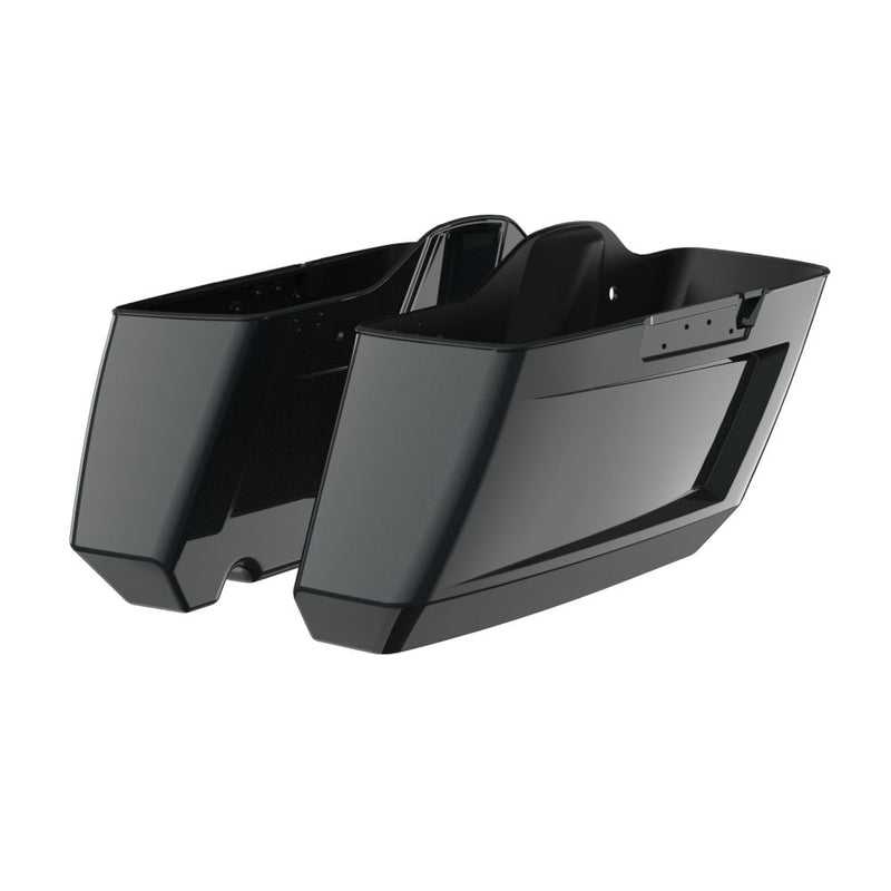 Advanblack Color Matched Holeshot 1.0 Chopped Saddlebags Bottoms for '14-'23 Harley Touring