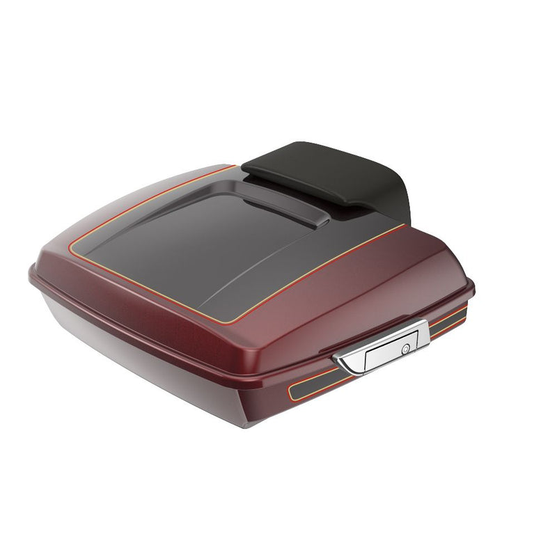 Advanblack Custom Two Tone Razor Rear Tour Trunk Pack For '97-'26 Harley Touring