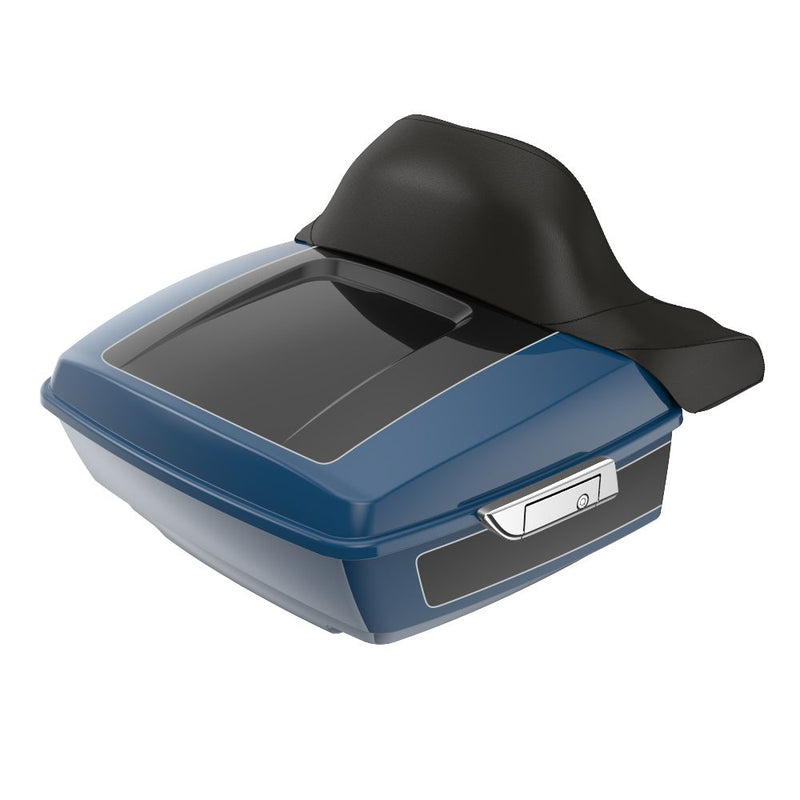 Advanblack Custom Two Tone King Rear Tour Trunk Pack For '97-'26 Harley Touring