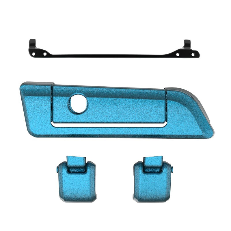 Advanblack Color Matched Hinges & Latch kit  For Advanblack & Harley Razor Chopped King Rear Tour Trunk Pack