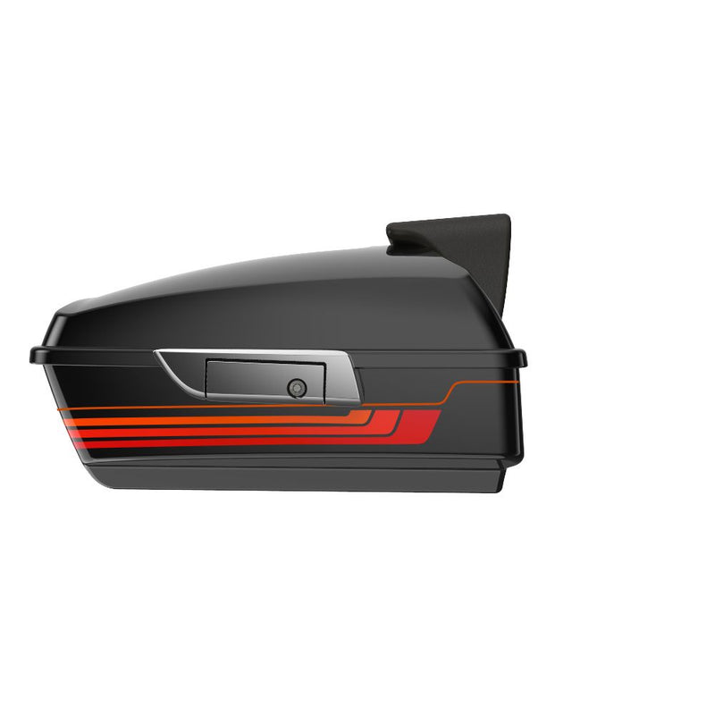 Advanblack Custom Two Tone Razor Rear Tour Trunk Pack For '97-'26 Harley Touring