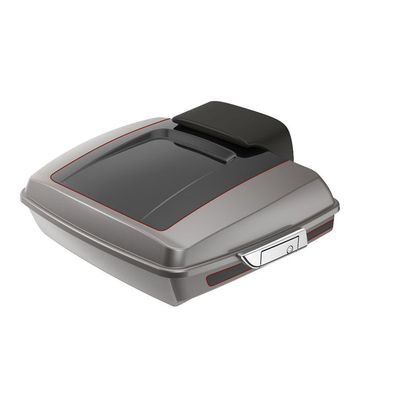 Advanblack Custom Two Tone Razor Rear Tour Trunk Pack For '97-'26 Harley Touring