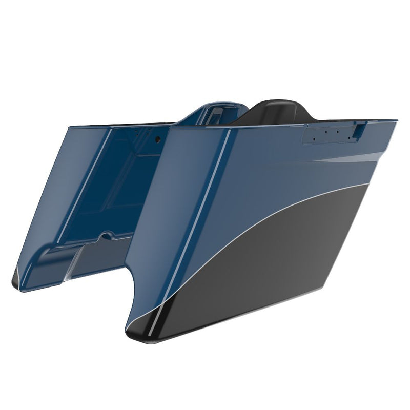 Advanblack Custom Two Tone 4.5'' Stretched Saddlebag Bottoms for 2014-2023 Harley Davidson Touring