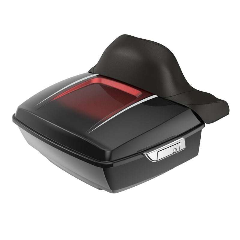 Advanblack King Rear Tour Trunk Pack For  '97-'26 Harley Touring / Softail
