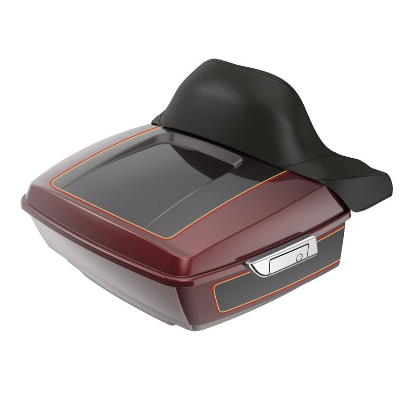 Advanblack Custom Two Tone King Rear Tour Trunk Pack For '97-'26 Harley Touring