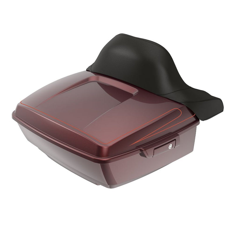 Advanblack King Rear Tour Trunk Pack For  '97-'26 Harley Touring / Softail