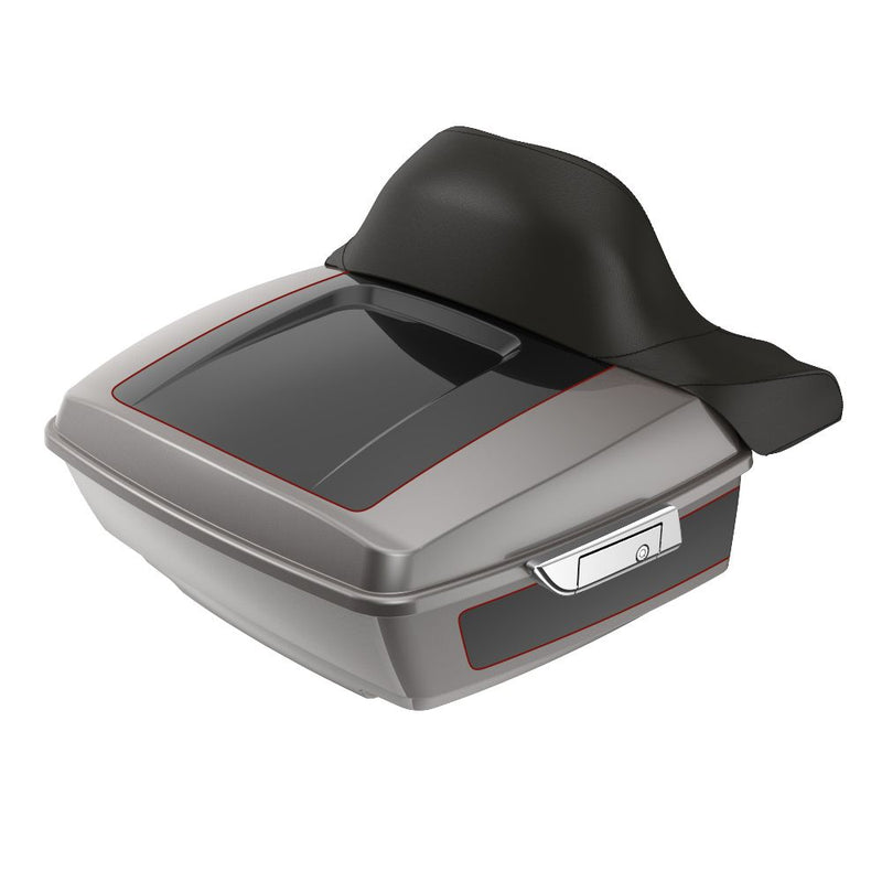 Advanblack Custom Two Tone King Rear Tour Trunk Pack For '97-'26 Harley Touring