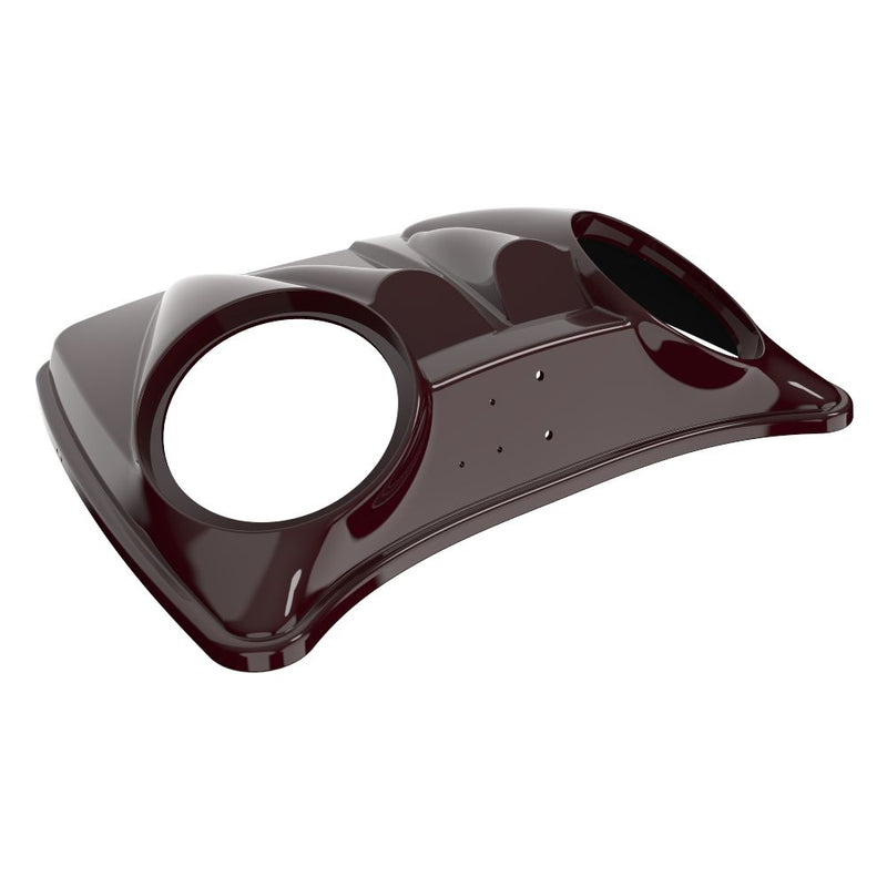 Advanblack Dual 8'' Speaker Lids for Advanblack / OEM Harley Rushmore Razor, Chopped & King Rear Tour Trunk Pack