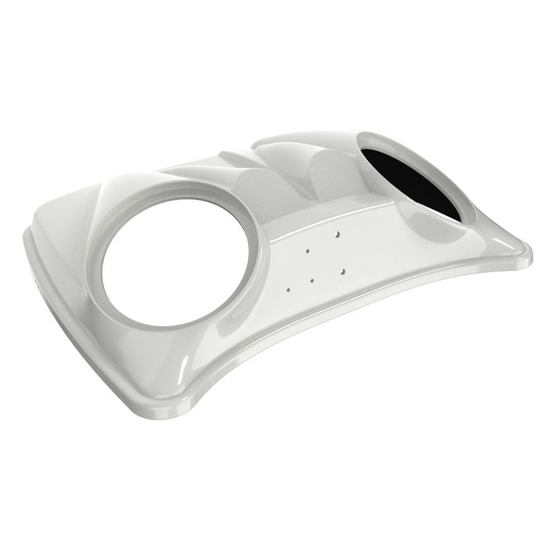 Advanblack Dual 8'' Speaker Lids for Advanblack / OEM Harley Rushmore Razor, Chopped & King Rear Tour Trunk Pack