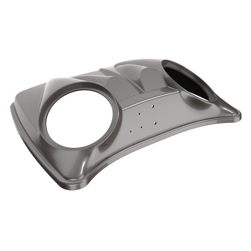Advanblack Dual 8'' Speaker Lids for Advanblack / OEM Harley Rushmore Razor, Chopped & King Rear Tour Trunk Pack