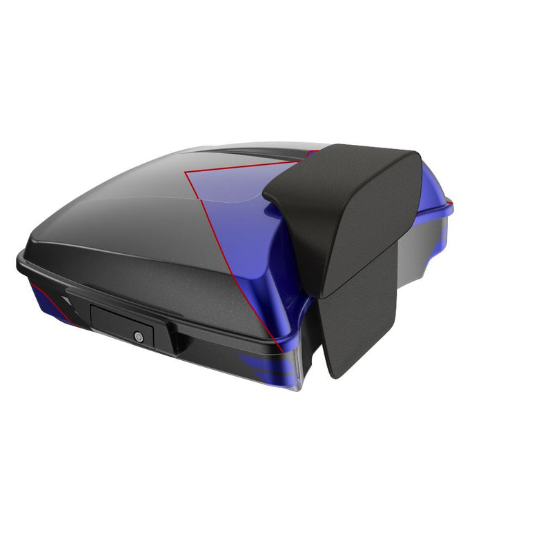 Advanblack Razor Rear Tour Trunk Pack For  '97-'26 Harley Touring / Softail