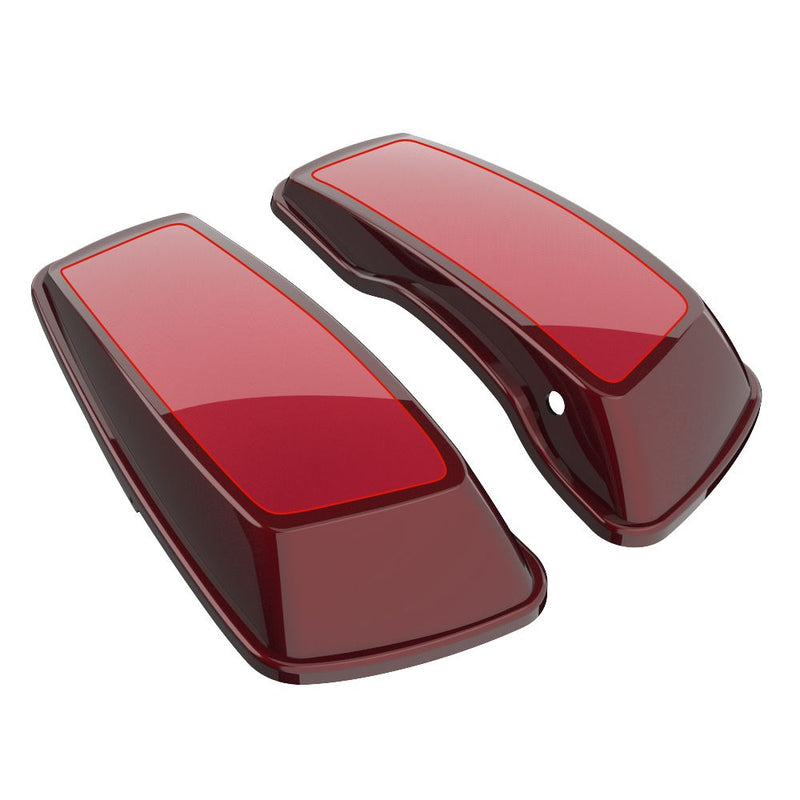 Advanblack Custom Two Tone Standard Normal Saddlebag Lids for 2014-2023 Harley Davidson Touring