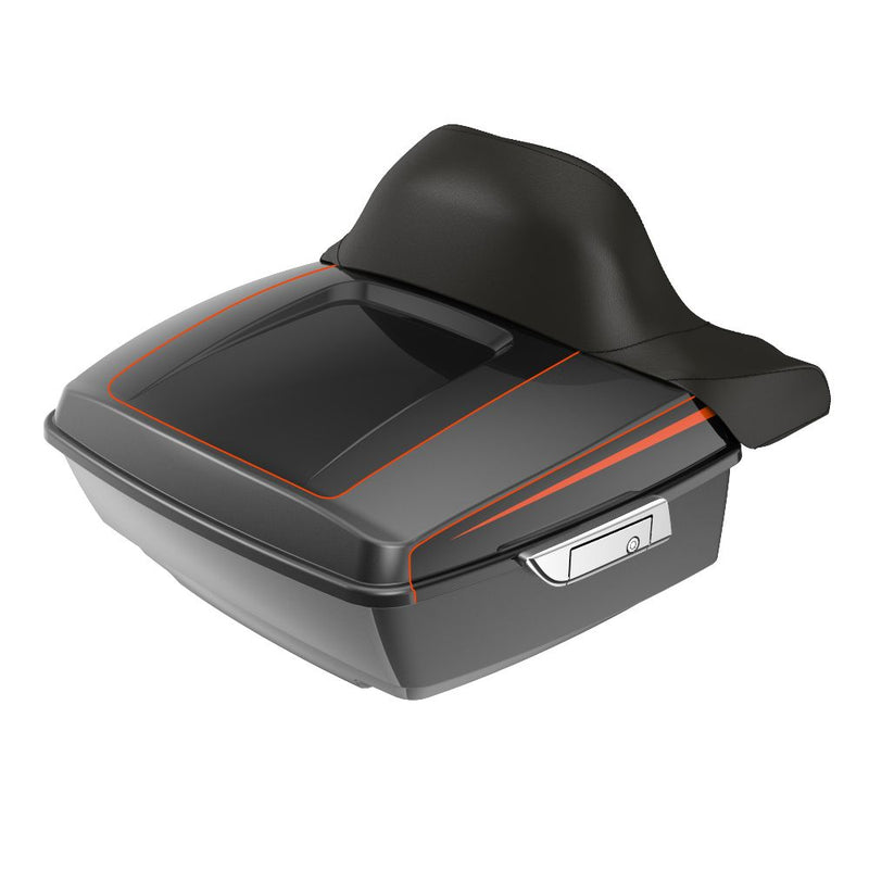 Advanblack King Rear Tour Trunk Pack For  '97-'26 Harley Touring / Softail