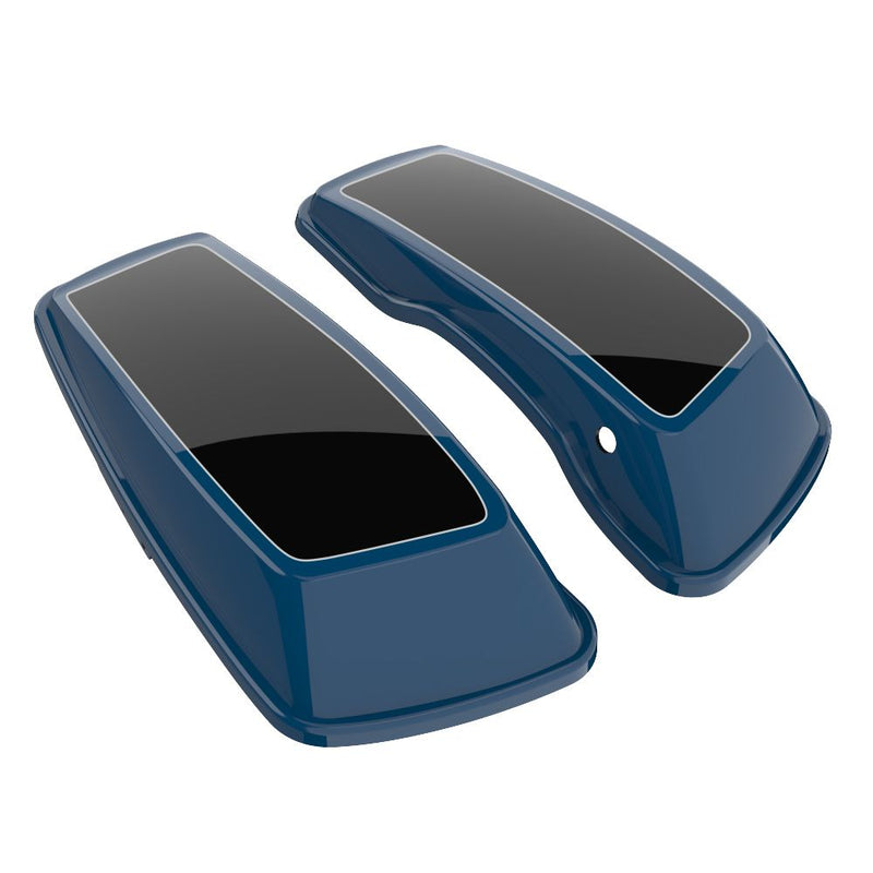 Advanblack Custom Two Tone Standard Normal Saddlebag Lids for 2014-2023 Harley Davidson Touring